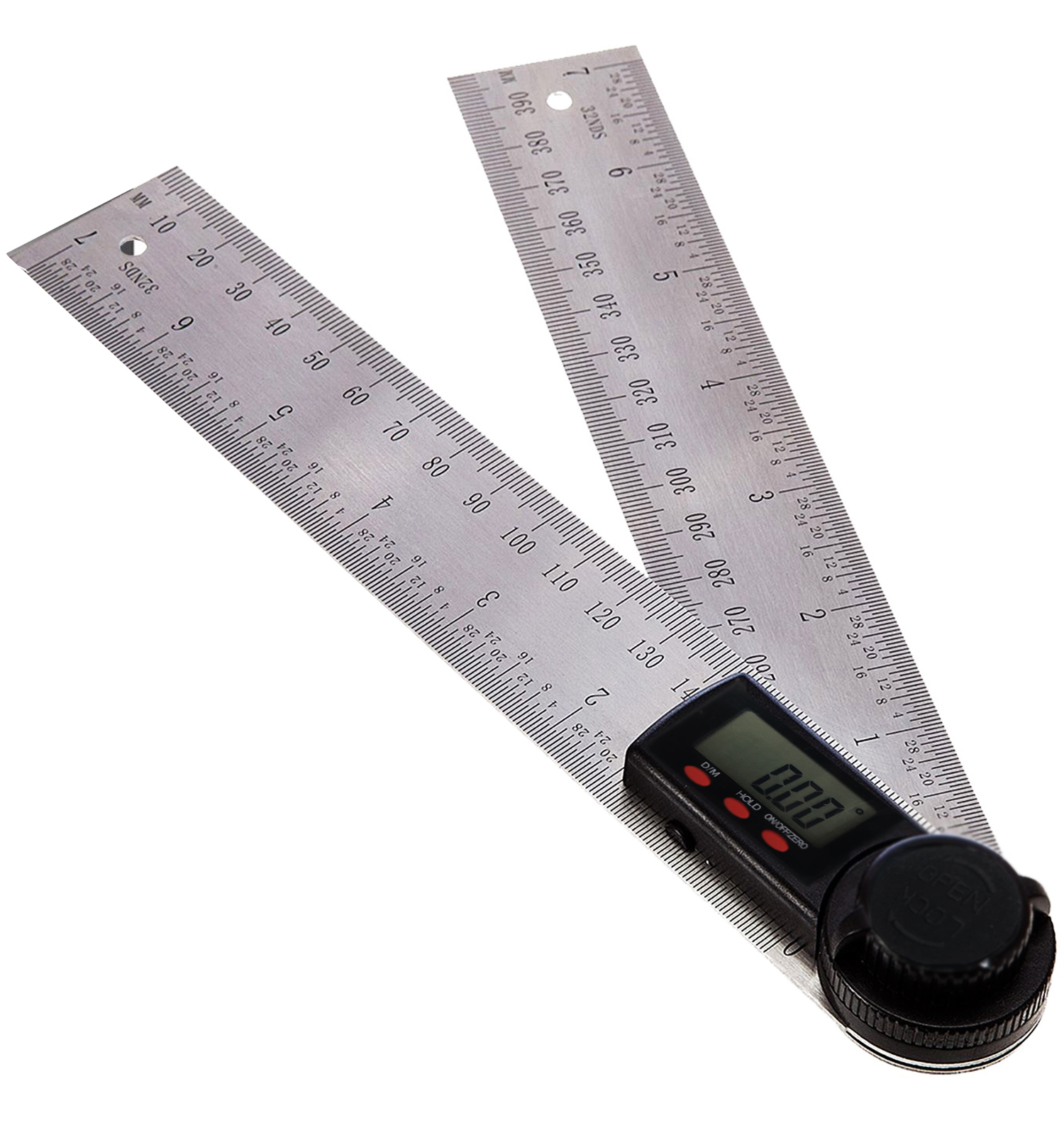 Lumberjack Digital LCD Angle Finder Stainless Steel Rule Trend 200mm Ruler 360 Degree Gauge