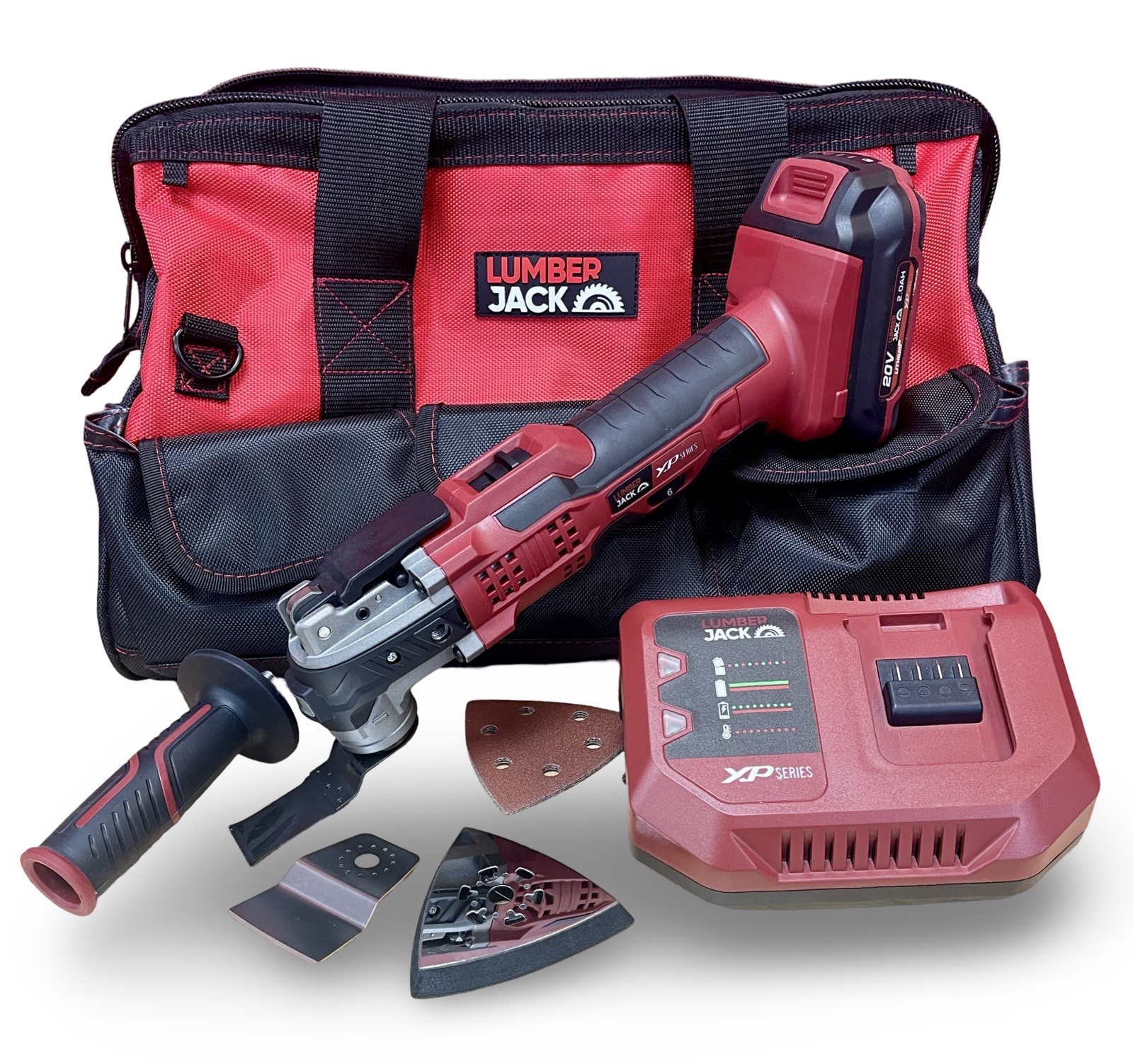 Lumberjack 20V Multi Tool 1x 2Ah Battery & Fast Charger