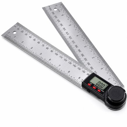 Lumberjack Digital LCD Angle Finder Stainless Steel Rule Trend 200mm Ruler 360 Degree Gauge