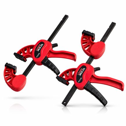 Lumberjack 150mm Fast Clamps Bar Spreader One Handed Quick Grip Set