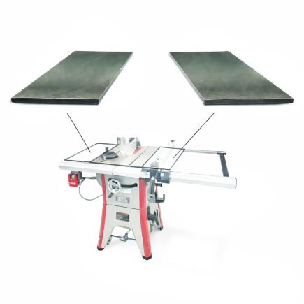 Lumberjack Full Cast Iron Side Extensions for TS1800 Table Saw