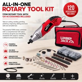 Lumberjack Oscillating Hobby Rotary Multi tool Accessories 240V