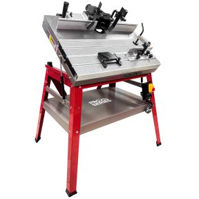 Lumberjack PRO SERIES Router Table with Heavy-Duty Cast Iron Workbench with Sliding & Tilting Table