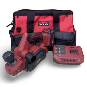 Lumberjack 20V Brushless Handheld Planer 1x 2Ah Battery, Fast Charger & Carry Bag