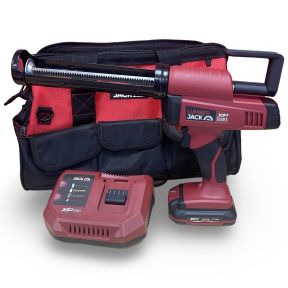 Lumberjack 20V Caulking Gun 1x 2Ah Battery, Fast Charger & Small Carry Bag