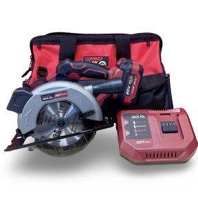 Lumberjack 20V Circular Saw 1x 4Ah Battery, Fast Charger & Carry Bag