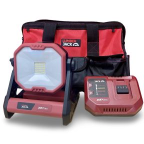 Lumberjack 20V Work Light 1x 4Ah Battery, Fast Charger & Carry Bag