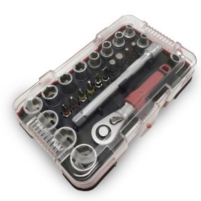 Lumberjack Socket & Bit Set Metric 25 Pc 1/4