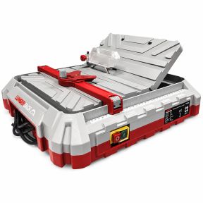 Lumberjack Portable Wet Tile Cutter 500W Bench Top Cutting Saw with Hidden Water Reservoir 45° Bevel Cutting for Tiles and Stones