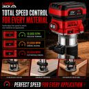 Lumberjack 20V Cordless Brushless Trim Router Kit with 4.0Ah Battery & Fast Charger