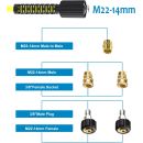 Autojack High Pressure Washer Hose 65FT 20M 2150 PSI Power Wash Replacement with M22 14mm Coupler & Adapters