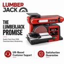 Lumberjack Belt & Disc Bench Top Sander Linisher Heavy Duty Cast Iron Base