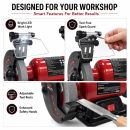 Lumberjack 150mm Bench Grinder with 50mm Belt Sander & LED Work Light