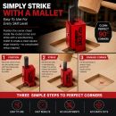 Lumberjack Corner Chisel 70mm Carpenter Edge Cutting Squaring Hand Tool