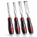 Lumberjack 4 Piece Chisel Set Bevel Edge With Strike Through Cap
