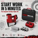 Lumberjack Cordless 20V XPSERIES Nail & Staple Gun Kit Fast Charger and 2Ah Battery with Case