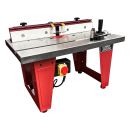 Lumberjack PRO SERIES Cast Iron Router Table With A One Piece Aluminium Fence & Compact Leg Stand
