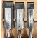 Lumberjack 8 Piece Bevel Edge Chisel Set with Strike Proof Caps Supplied in Wooden Case