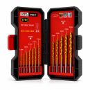 Lumberjack 17 Piece Drill Bit Set HSS Masonry Metal Bits