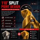 Lumberjack 17 Piece Drill Bit Set HSS Masonry Metal Bits