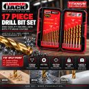 Lumberjack 17 Piece Drill Bit Set HSS Masonry Metal Bits