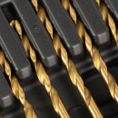 Lumberjack 300Pc HSS Drill Bit Set for Masonry Metal Wood Flat Pozi Bits in Case