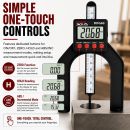 Lumberjack LCD Digital Height Depth Gauge Electronic Caliper Magnetic Ruler Tool 0- 85mm
