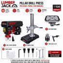 Lumberjack 13mm Bench Top Drill Press 5 Speed Electric Pillar Drills