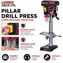Lumberjack 16mm Bench Top Drill Press 12 Speed Electric Pillar Drills