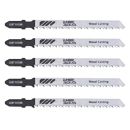 Lumberjack JSBT101BR T Shank Jigsaw Blades 5 Pack