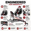 Lumberjack PRO SERIES 12 Inch Double Bevel Mitre Saw with LED Shadow Light