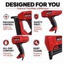 Lumberjack 2 in 1 Nail & Staple Gun Electric Heavy Duty Stapler and Nailer Tacker