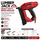 Lumberjack 2 in 1 Nail & Staple Gun Electric Heavy Duty Stapler and Nailer Tacker