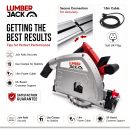 Lumberjack Plunge Saw Track Precision Circular with Guide Rail Kit