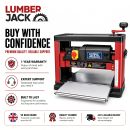 Lumberjack Portable Bench Top Thicknesser 330mm