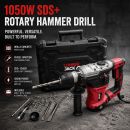 Lumberjack SDS Rotary Hammer Drill 1050W with Drill Bits and Chisel Included