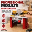Lumberjack 1500W Variable Speed Bench Top Router Table with Integrated Motor Routing
