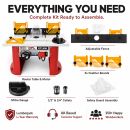 Lumberjack 1500W Variable Speed Bench Top Router Table with Integrated Motor Routing