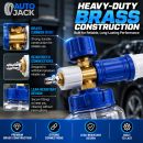 Autojack Detailing Snow Foam Cannon Lance 1 L Compatible with Karcher K2 to K7 Pressure Washers Brass Nozzle, Leak Proof Bottle & Adjustable Spray