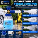 Autojack Detailing Snow Foam Cannon Lance 1 L Compatible with Karcher K2 to K7 Pressure Washers Brass Nozzle, Leak Proof Bottle & Adjustable Spray