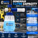 Autojack Detailing Snow Foam Cannon Lance 1 L Compatible with Karcher K2 to K7 Pressure Washers Brass Nozzle, Leak Proof Bottle & Adjustable Spray