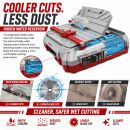 Lumberjack Portable Wet Tile Cutter 500W Bench Top Cutting Saw with Hidden Water Reservoir 45° Bevel Cutting for Tiles and Stones