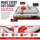 Lumberjack Portable Wet Tile Cutter 500W Bench Top Cutting Saw with Hidden Water Reservoir 45° Bevel Cutting for Tiles and Stones