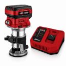 Lumberjack 20V Cordless Brushless Trim Router Kit with 4.0Ah Battery & Fast Charger