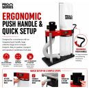 Lumberjack PRO SERIES 57 Litre Dust Extractor 750W Single Bag Collector with Floor Cleaner Attachment and Swivel Castors