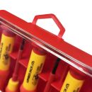 Lumberjack 6pc Insulated Precision Screwdriver Set VDE Certified, Soft Grip Handles, Chrome Vanadium Steel, Phillips & Flat Profile for Electrical Work