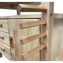 Lumberjack Woodworking Bench with 3 Drawers On-board Cabinet and 2 Vices