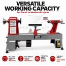 Lumberjack 12 Inch 5 Speed Cast Iron Mini Wood Lathe