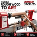 Lumberjack 12 Inch 5 Speed Cast Iron Mini Wood Lathe
