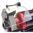 Lumberjack 6 Inch Bench Grinder 150mm, 250W Motor, Coarse & Fine Whitestone Wheels, Tool Rests & Eye Shields